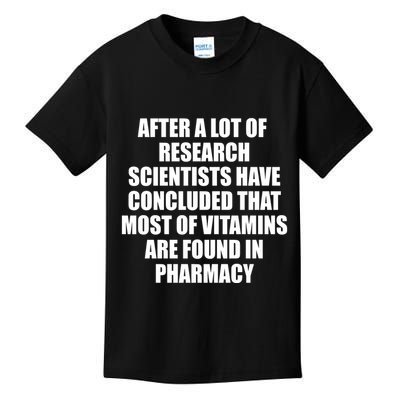 Funny Scientist Vitamins Pharmacy Kids T-Shirt