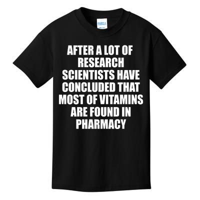 Funny Scientist Vitamins Pharmacy Kids T-Shirt