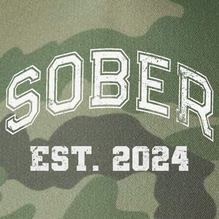 Funny Sober Varsity Est. 2024 Sobriety Celebrate Recovery Aa Legacy Tie Dye Trucker Hat