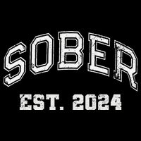 Funny Sober Varsity Est. 2024 Sobriety Celebrate Recovery Aa Impact Tech Backpack