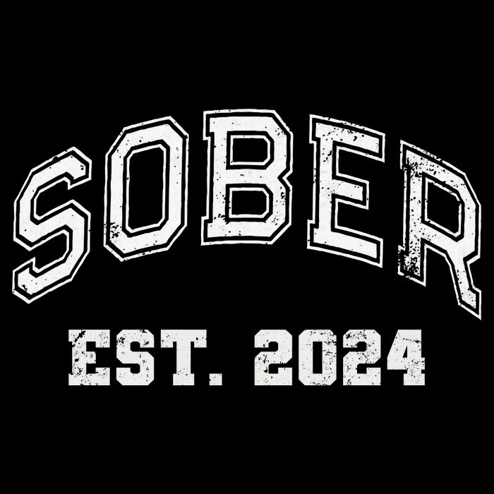 Funny Sober Varsity Est. 2024 Sobriety Celebrate Recovery Aa Impact Tech Backpack
