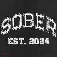 Funny Sober Varsity Est. 2024 Sobriety Celebrate Recovery Aa 25L Jumbo Tote