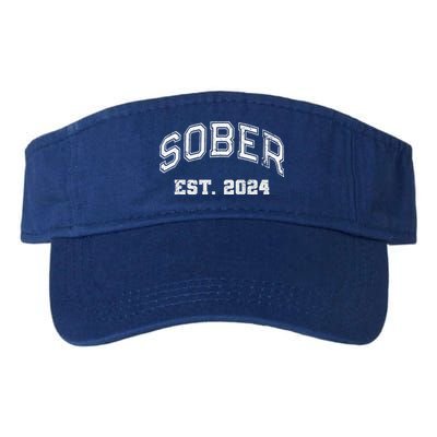 Funny Sober Varsity Est. 2024 Sobriety Celebrate Recovery Aa Visor