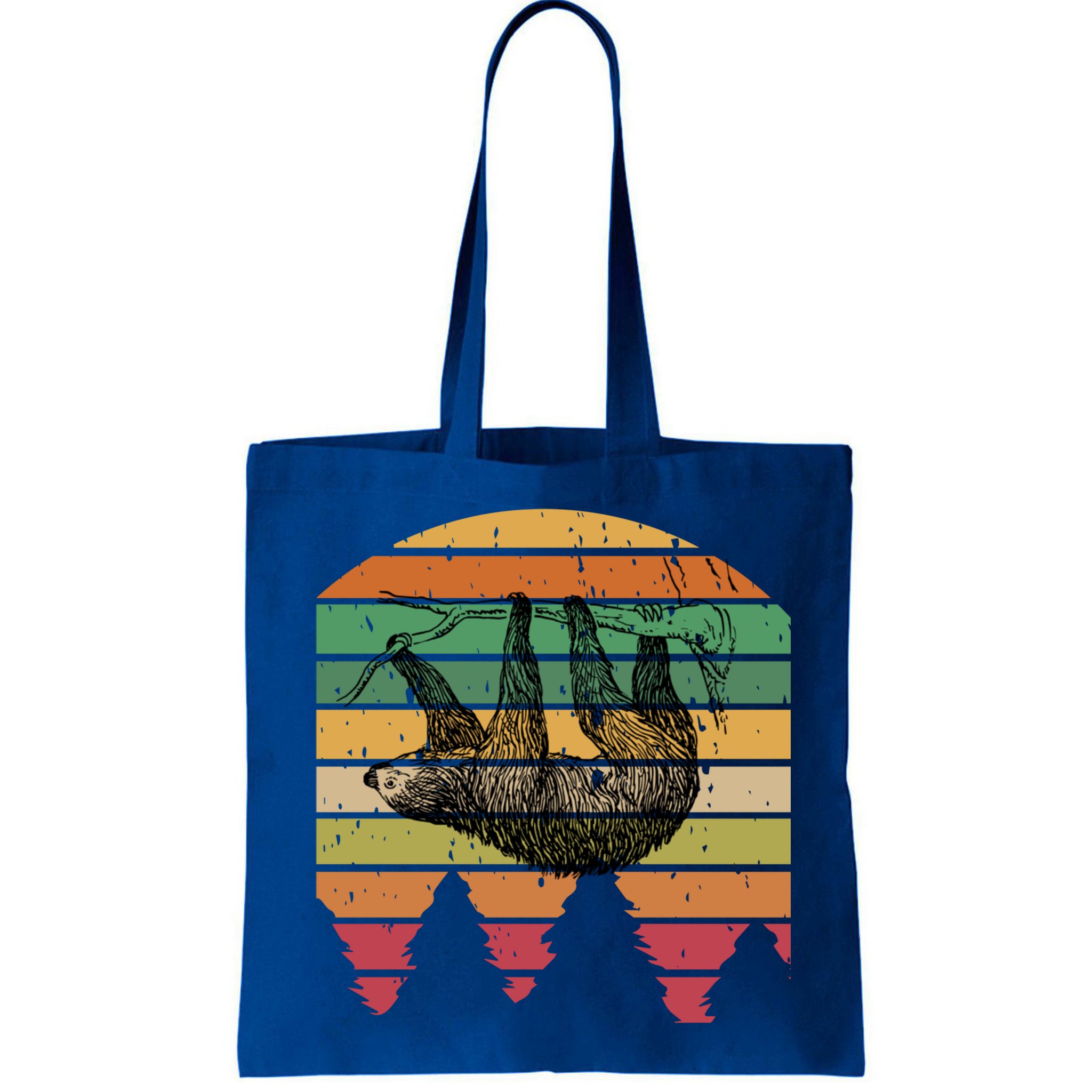 Funny Sloth Vintage Retro Pine Tree Sloths Gift Bag