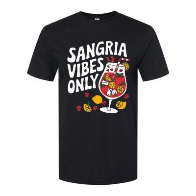 Funny Sangria Vibes Only Softstyle CVC T-Shirt