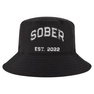 Funny Sober Varsity Est. 2024 Sobriety Celebrate Recovery Aa Cool Comfort Performance Bucket Hat