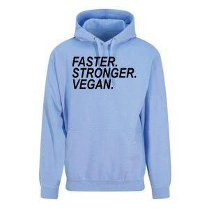 Faster Stronger Vegan Cute Gift Unisex Surf Hoodie