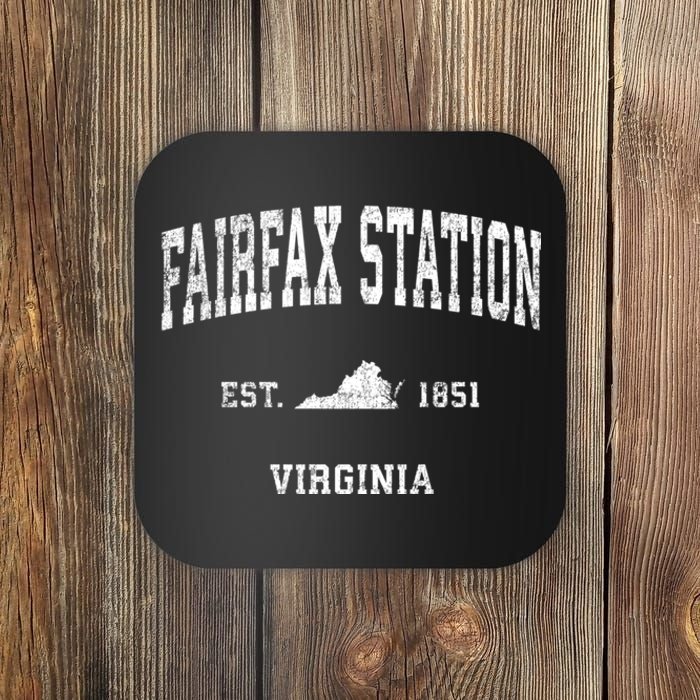 Fairfax Station Virginia Va Vintage Sports Coaster