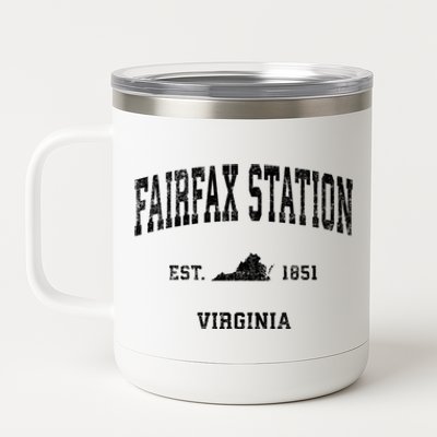 Fairfax Station Virginia Va Vintage Sports 12 oz Stainless Steel Tumbler Cup