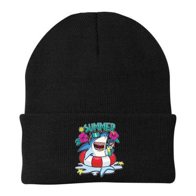 Funny Summer Vibe Vacation Shark Beanie