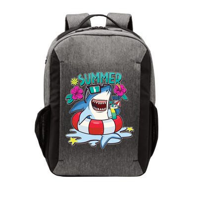 Funny Summer Vibe Vacation Shark Vector Backpack