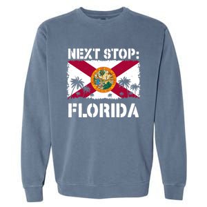 Florida Summer Vacation Trip Next Stop Vacay Vibes Souvenir Gift Garment-Dyed Sweatshirt