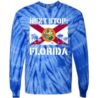 Florida Summer Vacation Trip Next Stop Vacay Vibes Souvenir Gift Tie-Dye Long Sleeve Shirt