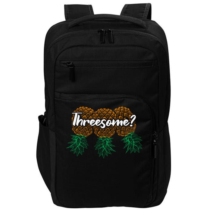 Funny Swingers Vintage Threesome Impact Tech Backpack