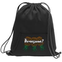 Funny Swingers Vintage Threesome Sweatshirt Cinch Pack Bag