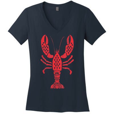 Family Summer Vacation Shirt, Lobster Shirt Women's V-Neck T-Shirt
