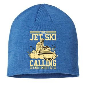 Funny Sports Water Skiing Rides Motorsports Great Gift Sustainable Beanie