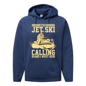 Funny Sports Water Skiing Rides Motorsports Great Gift Performance Fleece Hoodie