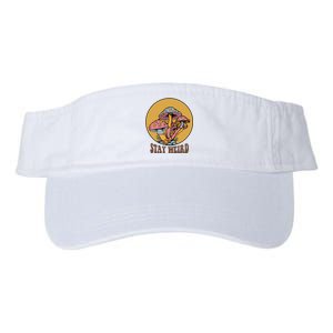 Funny Stay Weird Mushroom Meme Valucap Bio-Washed Visor