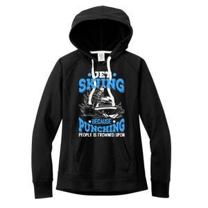 Funny Sports Water Skiing Rides Motorsports Gift Women's Fleece Hoodie