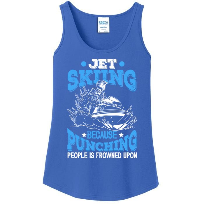 Funny Sports Water Skiing Rides Motorsports Gift Ladies Essential Tank