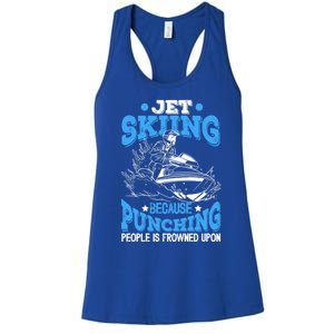 Funny Sports Water Skiing Rides Motorsports Gift Women's Racerback Tank