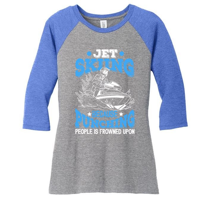 Funny Sports Water Skiing Rides Motorsports Gift Women's Tri-Blend 3/4-Sleeve Raglan Shirt