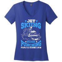 Funny Sports Water Skiing Rides Motorsports Gift Women's V-Neck T-Shirt