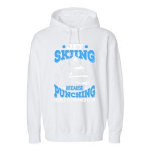 Funny Sports Water Skiing Rides Motorsports Gift Garment-Dyed Fleece Hoodie