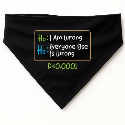 Funny Statistics Word Game Ich Bin Falsch, Alle Anderen USA-Made Doggie Bandana