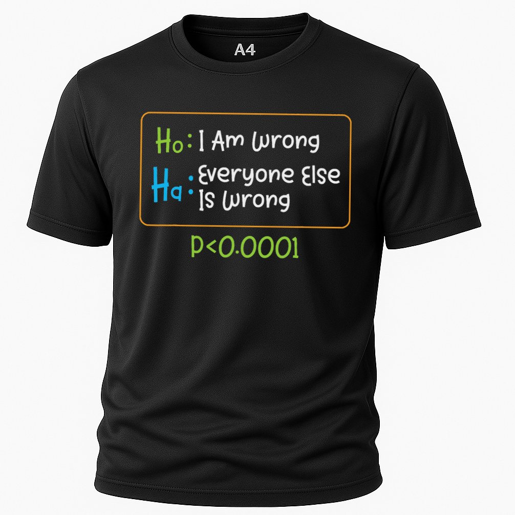 Funny Statistics Word Game Ich Bin Falsch, Alle Anderen Performance Shirt