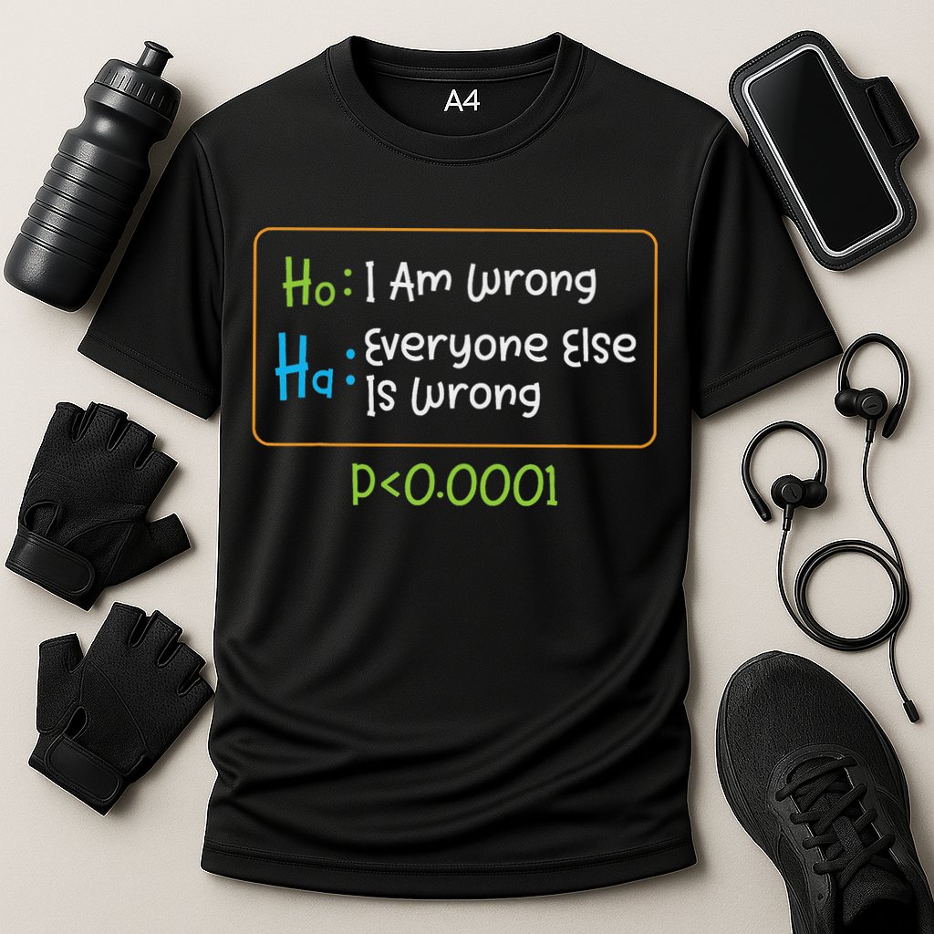 Funny Statistics Word Game Ich Bin Falsch, Alle Anderen Performance Shirt