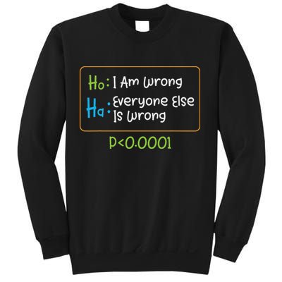 Funny Statistics Word Game Ich Bin Falsch, Alle Anderen Sweatshirt