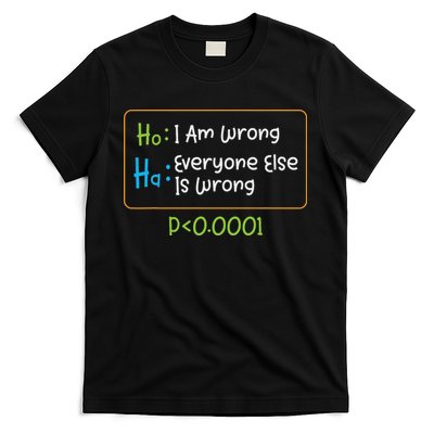 Funny Statistics Word Game Ich Bin Falsch, Alle Anderen T-Shirt