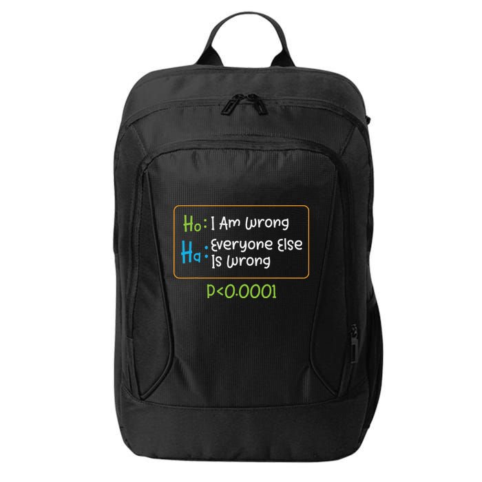 Funny Statistics Word Game Ich Bin Falsch, Alle Anderen City Backpack