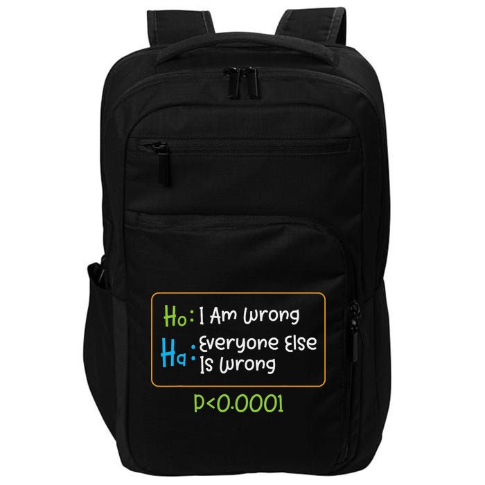 Funny Statistics Word Game Ich Bin Falsch, Alle Anderen Impact Tech Backpack