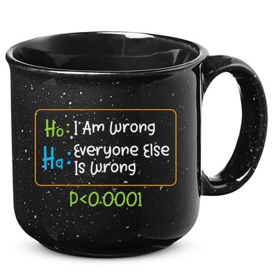 Funny Statistics Word Game Ich Bin Falsch, Alle Anderen 15oz Campfire Ceramic Mug