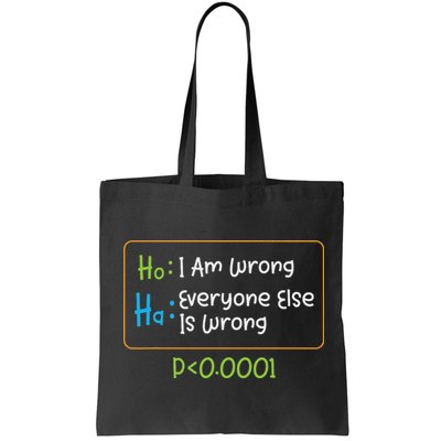 Funny Statistics Word Game Ich Bin Falsch, Alle Anderen Bag