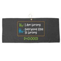 Funny Statistics Word Game Ich Bin Falsch, Alle Anderen Large Microfiber Waffle Golf Towel