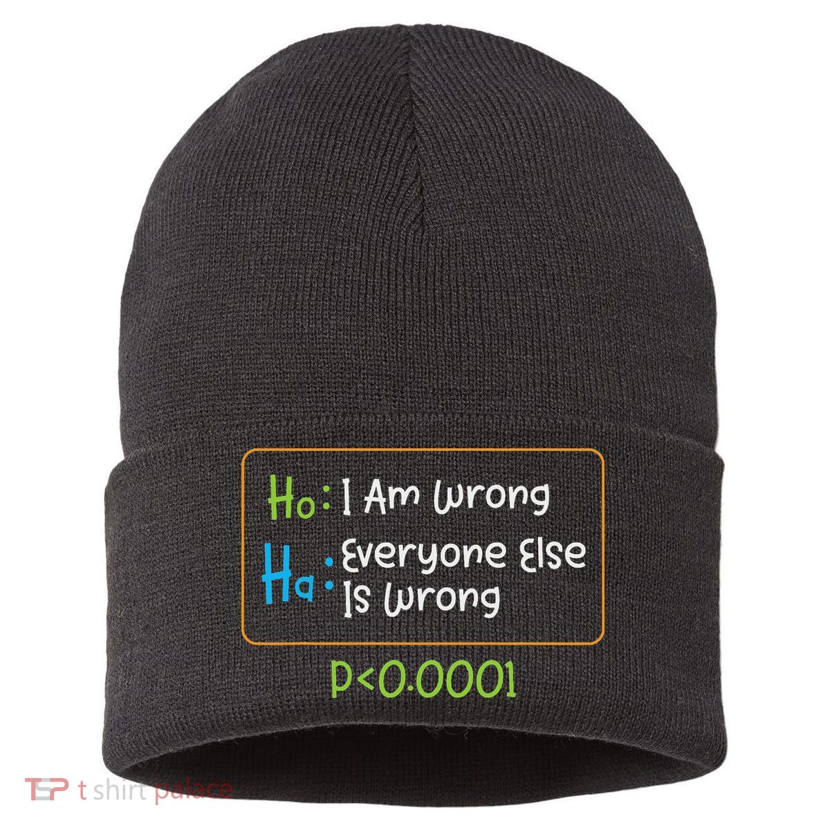 Funny Statistics Word Game Ich Bin Falsch, Alle Anderen Sustainable Knit Beanie