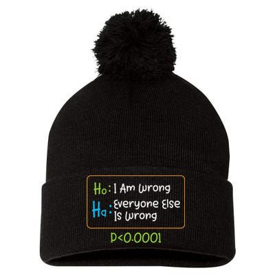 Funny Statistics Word Game Ich Bin Falsch, Alle Anderen Pom Pom 12in Knit Beanie