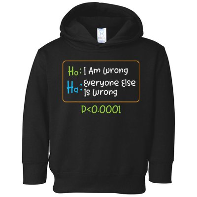 Funny Statistics Word Game Ich Bin Falsch, Alle Anderen Toddler Hoodie