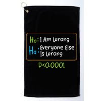 Funny Statistics Word Game Ich Bin Falsch, Alle Anderen Golf Towel