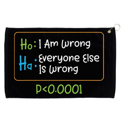 Funny Statistics Word Game Ich Bin Falsch, Alle Anderen Grommeted Golf Towel