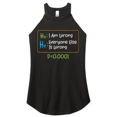 Funny Statistics Word Game Ich Bin Falsch, Alle Anderen Women's Perfect Tri Rocker Tank