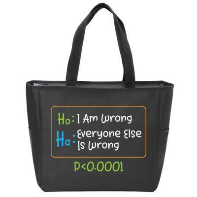 Funny Statistics Word Game Ich Bin Falsch, Alle Anderen Zip Tote Bag
