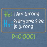 Funny Statistics Word Game Ich Bin Falsch, Alle Anderen Garment-Dyed Sweatshirt