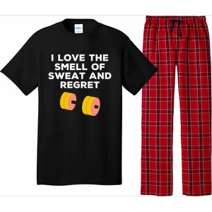 Funny Sarcastic Workout I Love The Smell Of Sweat And Regret Gift Pajama Set