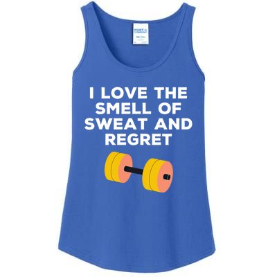 Funny Sarcastic Workout I Love The Smell Of Sweat And Regret Gift Ladies Essential Tank