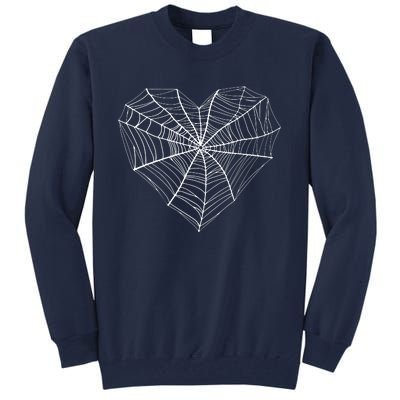 Funny Spider Web Design For Women Insect Web Lovers Tall Sweatshirt